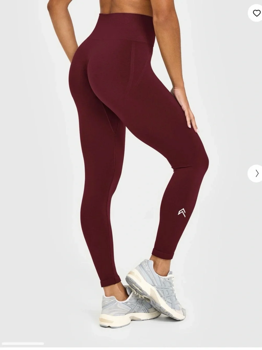 EFFORTLESS SEAMLESS LEGGINGS WITH WHITE LOGO - Picture 4 of 5